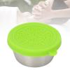 50ml Leak Proof Container, Storage Container, Beauty Salon Essential Oil Cup Portable Stainless Steel Condiment Salad Dressing Container with Lid (Color : Green) view 4