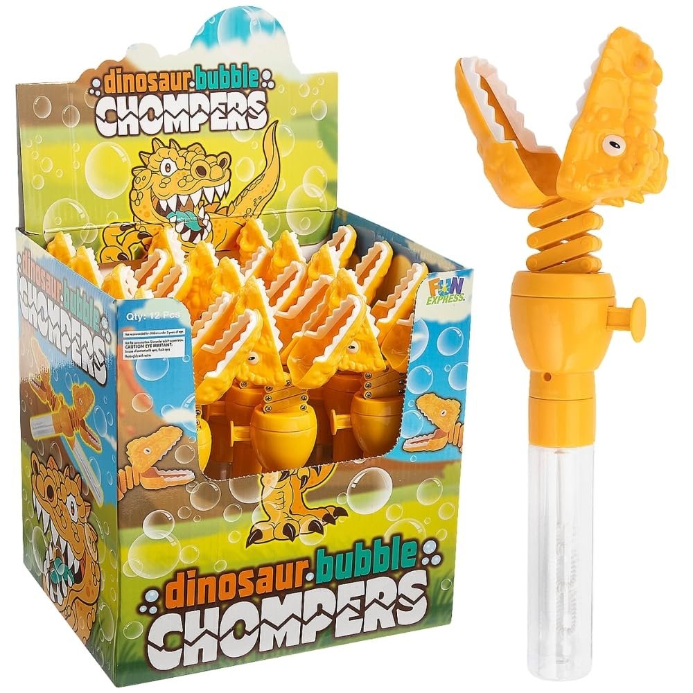 Dinosaur Bubble Bottle Chompers 12 Pieces