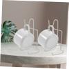 RORPOIR 4pcs Multi-use Coffee Cup Rack Elegant Draining Holder for Mugs Plates and Bottles Sturdy Design for Kitchen Organization and Display view 4
