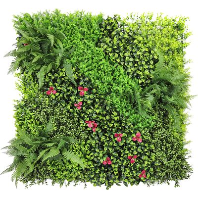 ECOOPTS 40"x40" Faux Ivy Privacy Fence Screen Artificial Boxwood Panels Topiary Hedge Plants for Indoor Outdoor Decoration, 9 Mixed Leave, 28 Packs