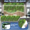 ECOOPTS 40"x40" Faux Ivy Privacy Fence Screen Artificial Boxwood Panels Topiary Hedge Plants for Indoor Outdoor Decoration, 9 Mixed Leave, 28 Packs view 3