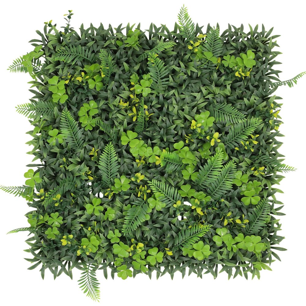 ECOOPTS 20"x20" Faux Ivy Privacy Fence Screen Artificial Boxwood Panels Topiary Hedge Plants for Indoor Outdoor Decoration, 11 Mixed Leaves, 23 Packs