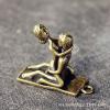 Brass luck mascot pendant Copper exorcism Amulet keychain Small ornaments (4) view 2