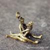 Brass luck mascot pendant Copper exorcism Amulet keychain Small ornaments (4) view 4
