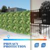 ECOOPTS 20"x20" Faux Ivy Privacy Fence Screen Artificial Boxwood Panels Topiary Hedge Plants for Indoor Outdoor Decoration, 13 Mixed Leaves, 13 Packs view 4