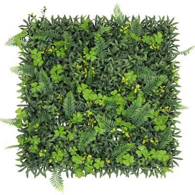 ECOOPTS 20"x20" Faux Ivy Privacy Fence Screen Artificial Boxwood Panels Topiary Hedge Plants for Indoor Outdoor Decoration, 11 Mixed Leaves, 6 Packs