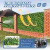 ECOOPTS 20"x20" Faux Ivy Privacy Fence Screen Artificial Boxwood Panels Topiary Hedge Plants for Indoor Outdoor Decoration, 11 Mixed Leaves, 6 Packs view 2