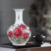DYPASA Dry Flower Arrangement Hand-Painted Peony Ceramic Vase Chinese Style Large Vase Decoration for Living Room Decoration, Very Suitable for Collection and Gift Flower Vase view 3