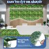 ECOOPTS 20"x20" Faux Ivy Privacy Fence Screen Artificial Boxwood Panels Topiary Hedge Plants for Indoor Outdoor Decoration, 12 Mixed Leaves, 6 Packs view 3