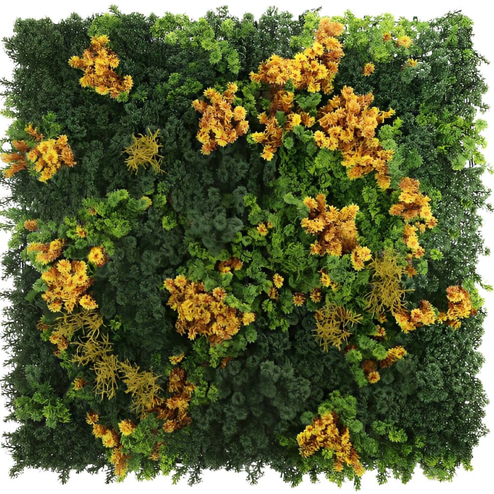 ECOOPTS 40"x40" Faux Ivy Privacy Fence Screen Artificial Boxwood Panels Topiary Hedge Plants for Indoor Outdoor Decoration, 7 Mixed Leave, 6 Packs