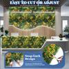 ECOOPTS 40"x40" Faux Ivy Privacy Fence Screen Artificial Boxwood Panels Topiary Hedge Plants for Indoor Outdoor Decoration, 7 Mixed Leave, 6 Packs view 3