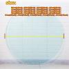 WORDFUN Tempered Glass Round, Solid Glass, Round Glass Table Top, with Flat Polished Edge, Clear and Heavy, for My Barrel Pub Table, Dining, Coffee, Round Table Glass view 3
