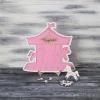 Personalized Wedding Wooden Guest Book: Acrylic Wooden Custom Name Guest Book Alternative Inserts Box DIY Rustic Wedding Heart Drop Guest Book for Anniversary Wedding Decor (Carousel) view 2