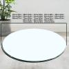 WORDFUN 14-40'' Round Glass Table Tops, 1/4" Thick Tempered Polished Edge, Premium Round Circular Plate Glass, with Flat Polished Edge, for Dining Table, Coffee Table view 2
