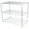 Zerodeko Stainless Steel Shoe Rack Organizer Space-saving Storage for Entryway and Closet and Stylish Multi-shelf Design Easy Assembly Elegant Nordic Finish view 1