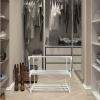 Zerodeko Stainless Steel Shoe Rack Organizer Space-saving Storage for Entryway and Closet and Stylish Multi-shelf Design Easy Assembly Elegant Nordic Finish view 2