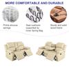 A Ainehome Living Room Furniture Set Leather Recliner Sofa Set Loveseat Chair Furniture Sofa Set for Living Room/Small Space/Rv/House/Office/Theater Seating (A-Beige Leather, Sofa+Loveseat) view 4