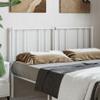 vidaXL Classic White Metal Headboard, Powder-Coated Steel Construction, Easy Assembly Required, Suitable for 59.1" Mattress, Provides Excellent Back Support view 2