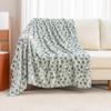 Berkshire Blanket Peanuts VelvetLoft Cute Character Snoopy Plush Throw Blanket,Peanuts Snoopy & Woodstock New Flower and Bees Sage,Throw 55 in x 70 in (Official Peanuts Product) view 2