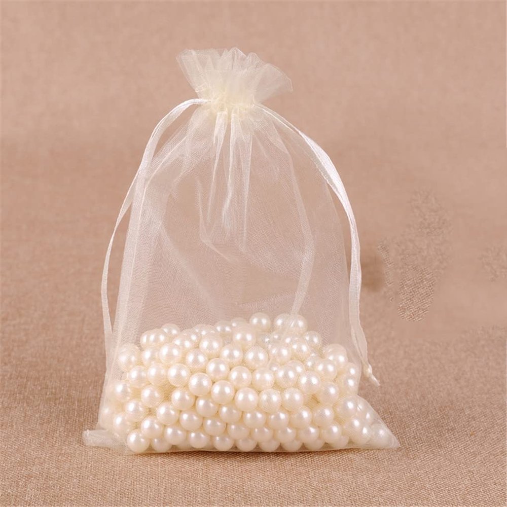 Hamthuit 100 Pcs/Lot 30X40 Cm Big Drawstring Organza Bags for Wedding Packaging Storage Bag