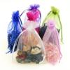 Hamthuit 100 Pcs/Lot 30X40 Cm Big Drawstring Organza Bags for Wedding Packaging Storage Bag view 3
