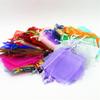 Hamthuit 100 Pcs/Lot 30X40 Cm Big Drawstring Organza Bags for Wedding Packaging Storage Bag view 4