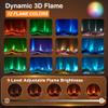 oneinmil Electric Fireplace, 50 inch Wide Recessed/Wall Mounted Electric Fireplace, Remote Control with Timer 12 Adjustable Color Flame, Remote Control,with Crystal Stone, 750/1500W view 4