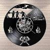 Kitchen Clocks Wall Fire Department Office Modern Vintage Fire Department Rescue Silhouette LED Light Wall Clock Diameter 30cm Clock view 1
