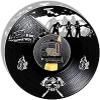 Kitchen Clocks Wall Fire Department Office Modern Vintage Fire Department Rescue Silhouette LED Light Wall Clock Diameter 30cm Clock view 2