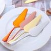KALLORY Stainless Steel Cake Slicer Cheese Knife for Baking Pastry Rose Gold Handle Wedding Cake Tool view 3