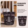 Alipis Home Trash Bin Large Capacity Iron Waste Basket Decorative Waste Paper Bucket for Living Room view 3