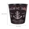 Alipis Home Trash Bin Large Capacity Iron Waste Basket Decorative Waste Paper Bucket for Living Room view 4