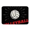 Volleyball Kids Bath Mats,Ball Sports Games Competition Mats Rugs,Boys Girls Adults Room Decor,Modern Fashion Simple Style Bath Carpets,Black White Bath Rugs,Absorbent Floor Mats,16Wx24L Inches view 3