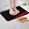 Volleyball Kids Bath Mats,Ball Sports Games Competition Mats Rugs,Boys Girls Adults Room Decor,Modern Fashion Simple Style Bath Carpets,Black White Bath Rugs,Absorbent Floor Mats,16Wx24L Inches view 4