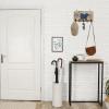 Key Holder for Wall Lovely Dog Decorative Key Hanger for Wall Wood Grain Home Is Where My Dog Is Wall Mounted Key Racks with 5 Rustic Key Hooks Wood Key Holder for Entryway Hallway Doorway Office view 3