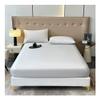 3 Piece Set Fitted Sheet Twin XL 100% Cotton with Elastic All Around Fits Mattress Upto 18 inches Soft & Silky Fitted Sheet Full and 2 Pillowcases (Color : Grey, Size : 180x200+35cm) view 1