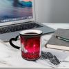 Evealyn White Hearts Love Printed Coffee Mug Color Changing Mug Heat Changing Ceramic Coffee Cups Starry Sky Heat Sensitive Tea Cups For Men Women view 4