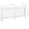 CUMYZO Radiator Covers 2 pcs White MDF 67.7" White 25.9kg/56.98Ib view 2