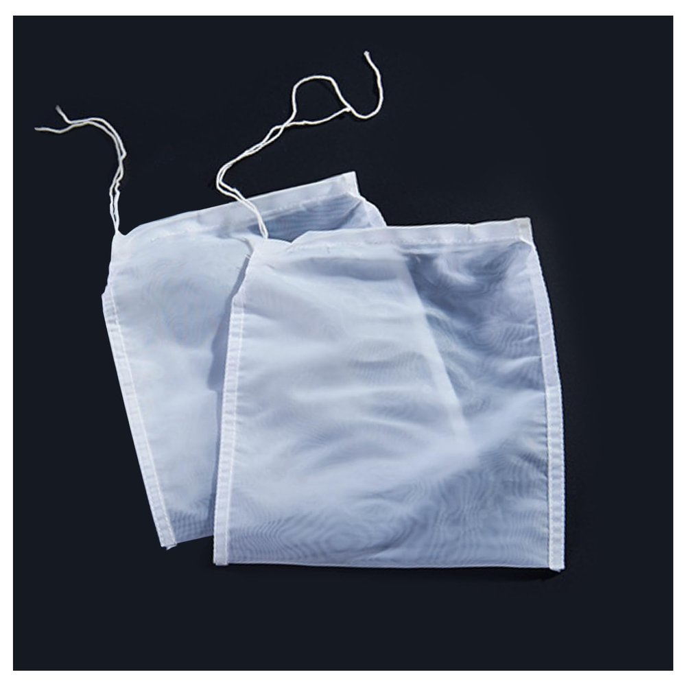 4PCS Cloths Strainer,Food Grade Nylon Nut Bag Strainer,Reusable Cold Brew Coffee Cheese Cloths Strainer for Straining Fruit Juice,Nut Milk,Doufu,Coffee,Soup Etc (Bag strainer)