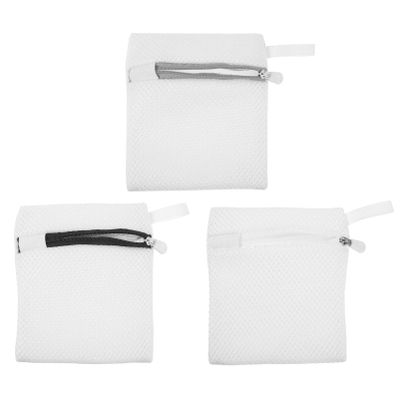 LALAFINA 3pcs Mini Mesh Laundry Bags for Washing Clothes Socks and Bras Net Bags for Laundry for Travel and Home Use