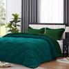 5 Piece Luxury Reversible Diamond Pattern Comforter Lightweight All Season Premium Super Soft 100% Egyptian Cotton 1000 TC 550 GSM Full/Queen Size Green-Teal Color view 2