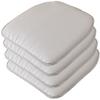MOODMUSE Chair Cushion,Leather Kitchen Chair Cushions -Horseshoe Shape Seat Cushion and Dining Room Chair Pad 43 * 40CM Non Slip Rubber Back 1/2/4 Packs (Color : Gray-3, Size : Set of 4) view 1