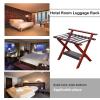 IOCCIOBB 2 Pack Folding Luggage Rack - Bedroom Suitcase Stand, Space Saving Suitcase Holder, with Shoe Shelf Hotel Storage Rack, Travel Break Folding Stool (Color : White) view 4