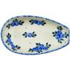 Polmedia Polish Pottery Spoon Rest UNIKAT - Blue Berry Special Pattern Handmade in Boleslawiec Poland + Certificate of Authenticity view 2