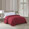 Beatrice Home Fashions Channel Chenille Bedspread, Twin, Burgundy view 2