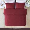 Beatrice Home Fashions Channel Chenille Bedspread, Twin, Burgundy view 4