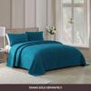 Beatrice Home Fashions Channel Chenille Bedspread, Twin, Peacock view 3