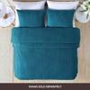Beatrice Home Fashions Channel Chenille Bedspread, Twin, Peacock view 4