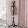 IMPREC Bedroom Coat HangerFreestanding Coat Tree Coat Rack Freestanding 12 Hooks Stand Entrance Passage Robust Chassis is Stable and Does Not Shake (Color : Black) view 1