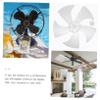 Uonlytech 14 Floor Fan Desktop Refrigerator House Fan White Table Refrigerator Parts Blades Replacement Blades White view 4